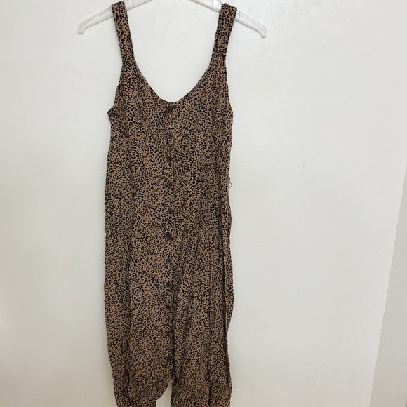 Leopard Print Dress with Pockets - Large - Picture 1 of 1